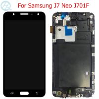 จอนีโอ J7จอ Lcd สำหรับ Samsung Galaxy J701f มีกรอบประกอบแผงหน้าจอสัมผัส Lcd Sm-j701f 5.5"