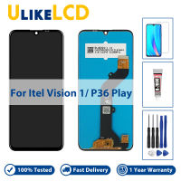 ใหม่6.1 "LCD สำหรับ Itel Vision 1 L6005ชิ้นส่วนจอสัมผัสแอลซีดีของเครื่องแปลงดิจิทัลสำหรับ Itel P36 Play อะไหล่ทดแทนการซ่อมจอแอลซีดี