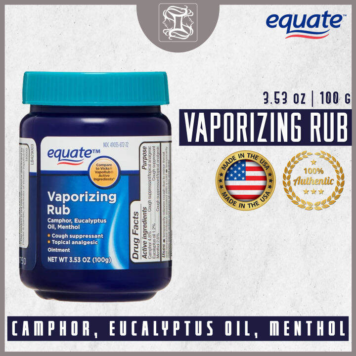 Equate Vaporizing Rub 100g Lazada PH
