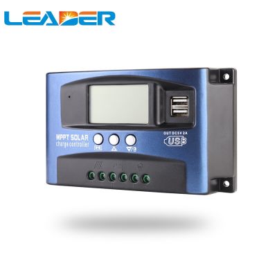 30/40/50/60/100A MPPT Solar Panel Regulator Charge Controller Auto Solar Controller For Home Dual USB 12v/24v Auto Focus Battery