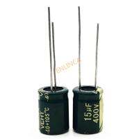 12pcs/lot 400V 15UF high frequency low impedance 20% RADIAL aluminum electrolytic capacitor 15000NF 20%