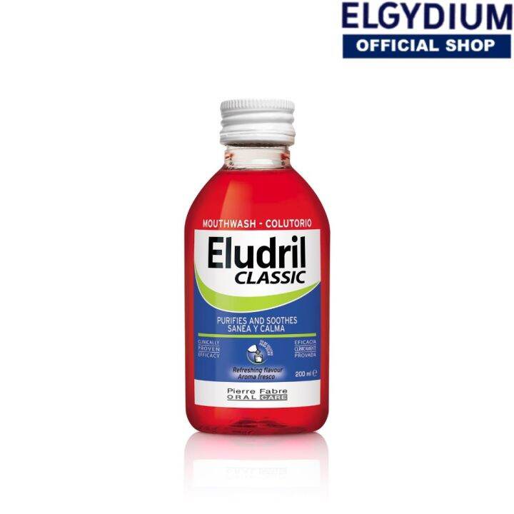 ELUDRIL CLASSIC Antiseptic Mouthwash, A Chlorhexidine & Pain Relief