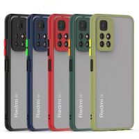 Case Xiaomi Redmi 10 9A 9T 9C Note9 Note10S Note10Pro 11T 11TPro Mi 10T Note8Pro เคสกันกระแทก ปุ่มสีผิวด้าน เคสโทรศัพท์ XIAOMI