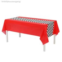 ▼♀ Car Birthday Decorations Road Tablecloth Racetrack Table Runner Race Car Theme Party Decor Supplies 54 x 108 Inch