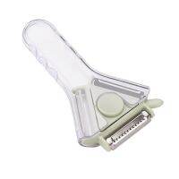 【⊕Good quality⊕】 SKLL ใหม่3in1 Peeler สแตนเลสใบมีดคีมตักไอศกรีมผลไม้และผัก Grater Peeler สามารถให้ Ultra-Sharp Grinding