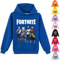 Fortnites เสื้อสเวตเชิ้ตแขนยาวเสื้อฮู้ดอนิเมะเด็กหญิงเด็กชายผ้าฝ้าย65% เกาหลี + เส้นใยโพลีเอสเตอร์35% 9สีสำหรับเด็กผู้ชาย0000