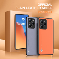 Xiaomi Redmi เคสหนัง PU หรูหรา12กรัมฝาหลังเป็นแบบผิวธรรมดาสำหรับ Redmi12 4กรัมกรอบ TPU นุ่มกันลื่นกันลายนิ้วมือเคสห่อหุ้มกันกระแทก