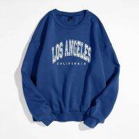 Los Angeles Letter Print Hoodies Women Fashion Harajuku Pullover Casual O Neck Long Sleeve Sweatshirts sudaderas худи оверсайз