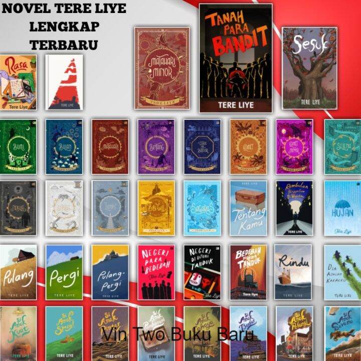 VinTwoBuku Bebas Pilih Buku Novel Tere Liye Series Paket Lengkap Serial ...