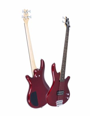 Proline PB100 Bass Guitar กีตาร์เบสไฟฟ้า 4 สาย 22 เฟร็ต แบบฮํมบัคกิ้ง (Red Joy Color)