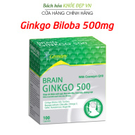 Bổ não Brain Ginkgo Biloba 500 mg giảm mất ngủ, đau đầu, hoa mắt, chóng mặt thumbnail