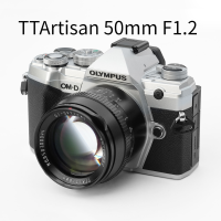 เลนส์ TTArtisan 50มม. F1.2 APS-C เลนส์กล้องโฟกัสแบบแมนนวลสำหรับ E FUJI X Canon M Panasonic Olympus M43กล้อง Lente