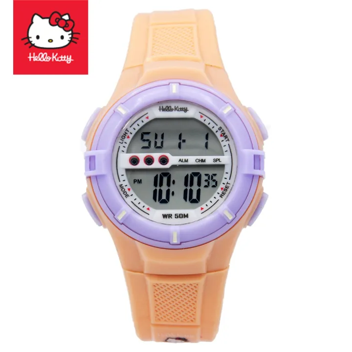 Hello Kitty Sanrio Girls Beige Rubber Strap Watch HKMR205LA Lazada PH