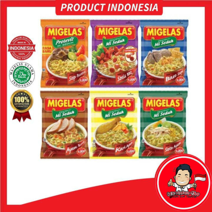 Migelas Mie Instan Mini 25g 1 Ayam Bawang Baso Sapi Soto Ayam Sup