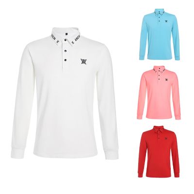 Golf fashion long-sleeved T-shirt sports casual slim clothing comfortable breathable multi-color trendy mens polo shirt Master Bunny ANEW PING1 Titleist Callaway1 Scotty Cameron1 FootJoy G4✜∏