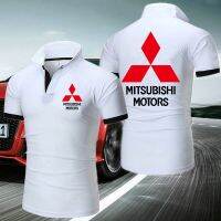 MITSUBISHI 2021 เสื้อโปโลแขนสั้นพิมพ์ลายมิตซูบิชิสําหรับผู้ชาย