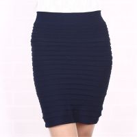 Mini High Waist Pleated Elastic Short Dress Pencil Bodycon Slim Skirt Seamless Tight Fitted Skort