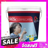 ส่งฟรี ส่งเร็ว สีน้ำทาภายใน DELTA CLEAN&amp;CARE BASE C กึ่งเงา 2.5 แ... ส่งจาก กทม.