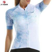 ZZOOI X-Tiger Summer Womens Cycling Jersey Breathable Short Sleeves Bike T-shirt Anti-UV MTB Bicycle Jerseys Men