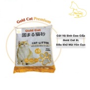 cát  Cát vệ sinh cho mèo Gold Cat 8L siêu khử mùi vón cục Cát Nhật Cao Cấp