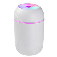 Portable USB 260ml Air Humidifier Ultrasonic Aroma Essential Oil Diffuser Cool Mist Purifier for Car Home with LED Night Lamp