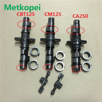 เพลาลูกเบี้ยว CM125 CBT125สำหรับรถมอเตอร์ไซด์ CA250ประกอบแขนโยกสำหรับรถฮอนด้า125cc 250cc CBT CM CA 125 250อะไหล่เฮลิคอปเตอร์บังคับลูกเบี้ยว