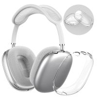 For AirPods Max Transparent Case Cover Soft TPU Protective Ear Cups Accessories Anti-Scratch Crystal Clear Case For AirPods Max Headphones Accessories