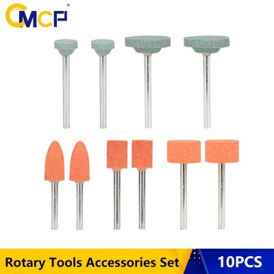 10PC Grinding Head Abrasive Tool Mounted Stone Cylindrical Wheel Head For Dremel Rotary Tool Accessories