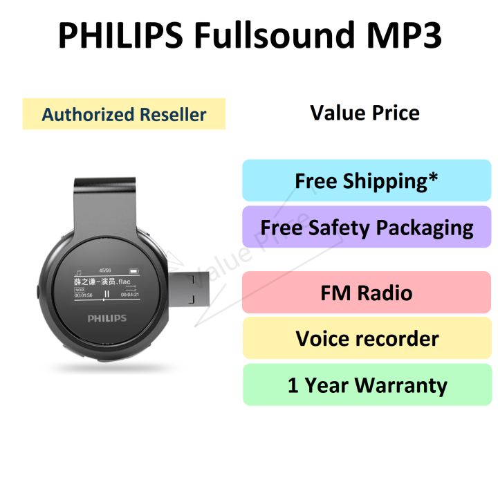 [GENUINE] PHILIPS MP3 Player USB MP3 Music Player for kids student
