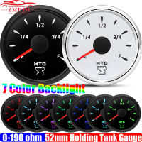 7สี LED 0-190โอห์มโฮลดิ้งถังวัดกันน้ำน้ำเสียถังเสียเมตรตัวบ่งชี้2 "52มิลลิเมตร H2S 240-33โอห์มอัตโนมัติเรือยอชท์12โวลต์24โวลต์