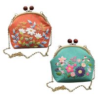 2Pcs Beginner Embroidery Coin Purse Kit DIY Embroidered Coin Purse Kits Coin Purse Kit (Non Finished Products)