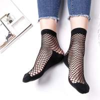 Arrival New Socks Breathable Summer Crew Short Color Solid Net Mesh Fishnet High Ankle Lace Sexy Lady Girls Women Fashion 1Pair