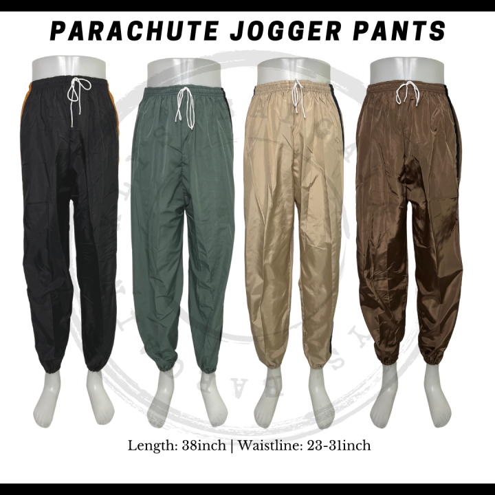Parachute Jogging/Jogger Pants With Pocket Unisex Assorted Lazada PH