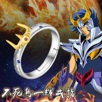 {Latin Fan} แหวนผ้าอะนิเมะ Saint Seiya ตำนาน Leonis Ikki 925เงินสเตอร์ลิงของขวัญคอสเพลย์ Usa/7/8/9