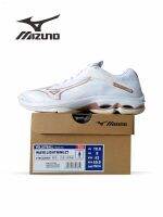 MIZUNO ของแท้รองเท้าวอลเลย์บอลแอร์มืออาชีพสไตล์สำหรับทั้งหญิงและชายรองเท้ากีฬาสำหรับฝึกฝนแบบครอบคลุมการแข่งขันขนนก