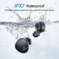 JR-TL1 Pro Waterproof IPX7 true wireless TWS Bluetooth earphone หูฟังบลูทูธ หูฟังไร้สาย พร้อมกระปุกชาร์จ (BLACK/ดำ)