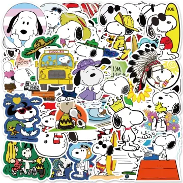 Snoopy Stickers: Beige