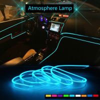 EL Wire car led strip light for Neon decoration light For Ford Fiesta Focus 2 Mondeo 4 3 Transit Fusion Ranger Mustang KA S-max