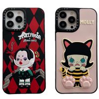 shuohaa124 Casetify เคสป้องกันโทรศัพท์มือถือซิลิโคน ลายแพนด้า และกะโหลก สําหรับ iPhone 14 13 12 11 Pro Max 7 8 Plus SE XR