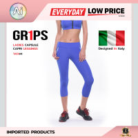 กางเกงเลกกิ้ง กางเกงออกกำลังกาย สำหรับผู้หญิง LADIES CAPRI LEGGING TATAMI สีน้ำเงิน Size.M แบรนด์ GR1PS จาก Ai Retail