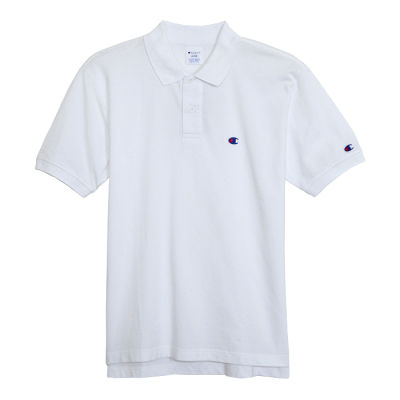 Champion Mens Short Sleeve Polo Shirt in White (C3-F356)