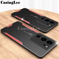 เคส V29E Case โลหะอลูมิเนียมเนื้อด้านสำหรับ Vivo V29 Pro กรอบซิลิโคนแบบนิ่มฝาครอบป้องกันกล้องสำหรับ Vivo V29E V29 Pro ฝาหลังเคสมือถือ