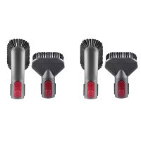 2X Brush Attachment Kit for Dyson V8 V7 V10 V11,Including Stubborn Dirt Brush,Soft Dusting Brush