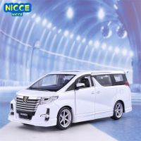 Nicce 1:32 Toyota Alphard MPV Model Alloy Pull Back Car Model 4 Open Door with Sound Light for Kids Toys A156