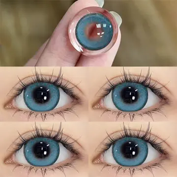 Two Pieces Cosplay Color Contact Lens Red For Eye Lenses Japanese Anime  Accessories Color Cosmetics Large Diameter Lens Case  AliExpress