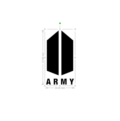 สติ๊กเกอร์ไดคัท kpop sticker กันน้ำ BTS ARMY