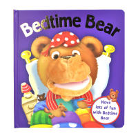 Hand puppet fun Bedtime Bear and bear prepare for bedtime habits to develop childrens bedtime English story hand puppet book English original imported book