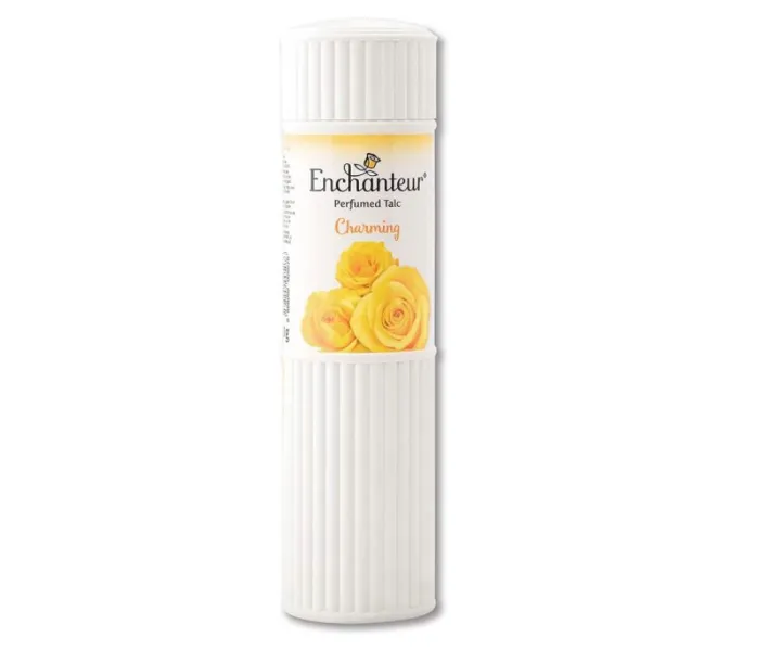 Talc Parfumé Enchanteur Pour Femme – Senteur Roses Et Muguets, 250 G, Neuf, Fabriqué En Inde