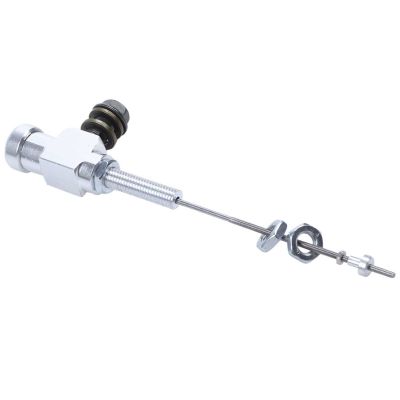 Motorcycle Hydraulic Clutch Master Cylinder Rod Brake Pump M10x1.25mm Aluminum silver