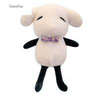 SUNNYFAN ของขวัญวันเกิดการ์ตูนคริสต์มาสของตกแต่งโต๊ะนิ่ม Boneka Mainan แกะมาพร้อมกับของเล่นยัดไส้สัตว์กำมะหยี่ขนแกะหมอนนุ่มตุ๊กตาผ้ากำมะหยี่ของเล่นแกะ